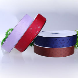 Logo tăng 25 MM In Satin Ribbon cho quà tặng sinh nhật Trang trí bao bì