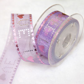 22mm Purple Sheer Sheer Ribbon cho ngày Valentine chống mài mòn