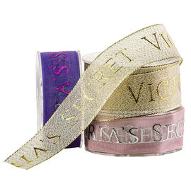 Gold Luxury Quà tặng Bao bì 100mm In Sheer Ribbon
