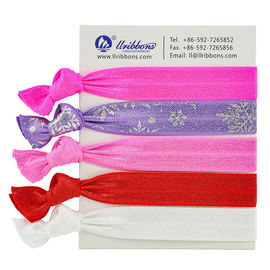 Spandex Cô gái đầy màu sắc Tóc Polyester Spandex Elastic Band Vòng tay