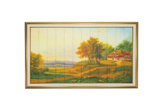 Tranh phong cảnh ruy băng phong cách Trung Quốc cho nhà