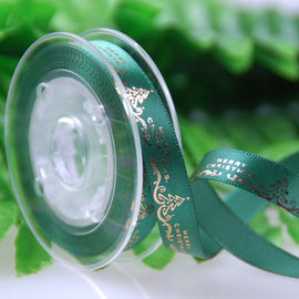 Ribbon in ấn Giáng sinh thanh lịch 9 MM bằng giấy vàng in trang trí ngày lễ
