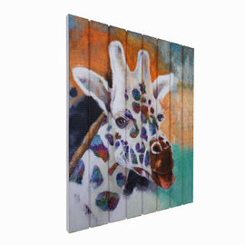 21 X 18 In Hươu cao cổ Vẽ tranh vuông Hình vuông cho phòng ngủ Hành lang Trang trí nhà