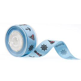 19mm 2 màu In băng grosgrain để trang trí bao bì mỹ phẩm