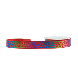 Cá nhân ruy băng màu cầu vồng, ruy băng polyester 13mm Polyester