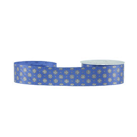 Trang trí In Satin Ribbon với màu xanh long lanh Chiều rộng 19mm miễn phí