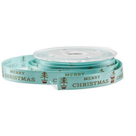 Giáng sinh Vàng Satin Satin Satin Ribbon cho quà tặng Gói màu xanh lá cây