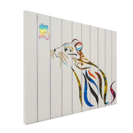 Trang trí nhà Rat Nghệ thuật treo tường đơn giản, Hiệu ứng hình ảnh đặc biệt Hot Ribbon Art