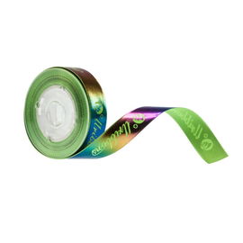 Rainbow Gold Satin Giáng sinh Ribbon, Quà tặng Bao bì Satin Satin một mặt
