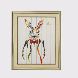67,5 X 57cm Ruy băng mười hai con vật Sơn thỏ Chất liệu vải Canvas