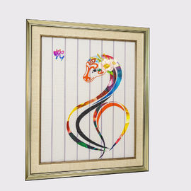 Bức tranh hoàng đạo Trung Quốc Mười hai con vật Rắn Trang trí nội thất Ribbon Tranh đóng khung Nghệ thuật Trang trí Treo tường