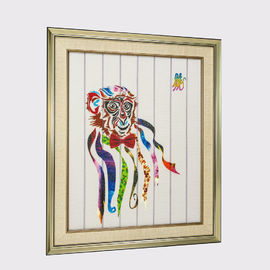 Trung Quốc Zodiac Khung nghệ thuật Mười hai động vật Khỉ Trang trí nội thất Ribbon Vẽ tranh treo tường Trang trí sẵn sàng để treo
