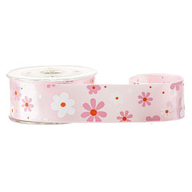 Quà tặng ngày lễ Gói 2 màu mực màn hình 25 mm Hoa Satin Ribbon