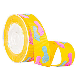 In 2 màu Puff Ribbon Ribbon màu vàng cho quà tặng trẻ em Gói