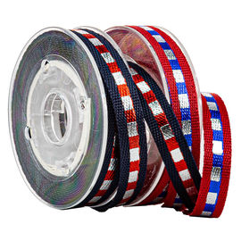 Băng hẹp màu đỏ Polyester 10MM In băng vải