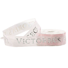 Quà tặng Hộp Bao bì Trang trí Lá Bạc Hồng 19MM In Sheer Ribbon