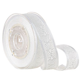 Bao bì mỹ phẩm Mực trắng 16 MM In Sheer Ribbon