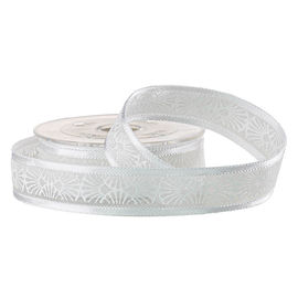 Bao bì mỹ phẩm Mực trắng 16 MM In Sheer Ribbon
