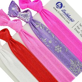 Spandex Cô gái đầy màu sắc Tóc Polyester Spandex Elastic Band Vòng tay