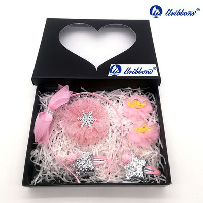 Star Design Princess Kids Plain Girls Vải trùm đầu cho em bé