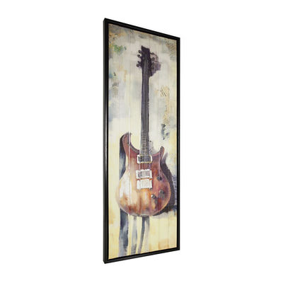 3 cái 3 màu Guitars Bảng ruy băng Bức tranh cho khách sạn