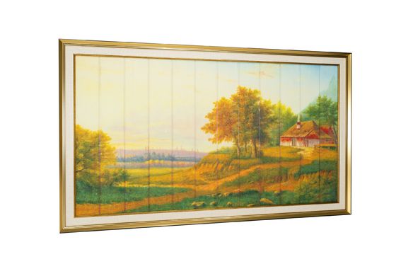 Tranh phong cảnh ruy băng phong cách Trung Quốc cho nhà
